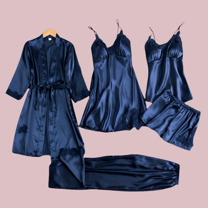 Aurélie™ | Ensemble de Nuit Satiné & Dentelle