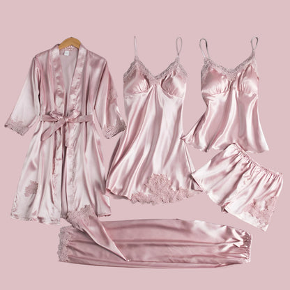 Aurélie™ | Ensemble de Nuit Satiné & Dentelle