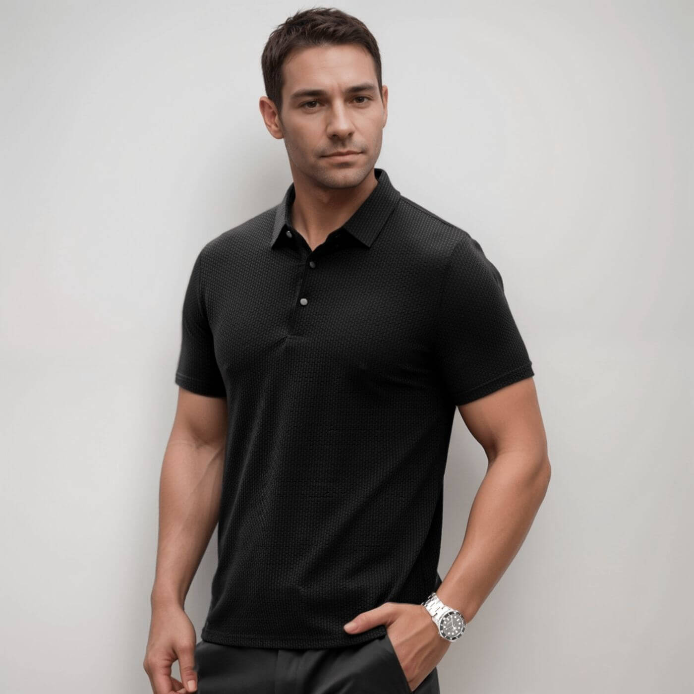 Carl™ | Polo Élégant en Maille Respirante