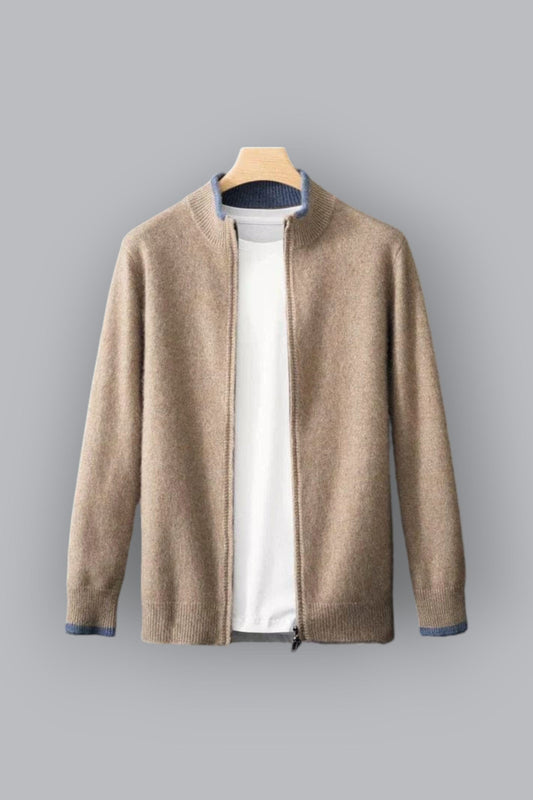 Gabriel™ | Cardigan Zippé en Cachemire
