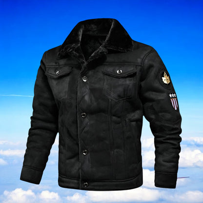 Bastien™ | Blouson Aviateur Doublé Fourrure