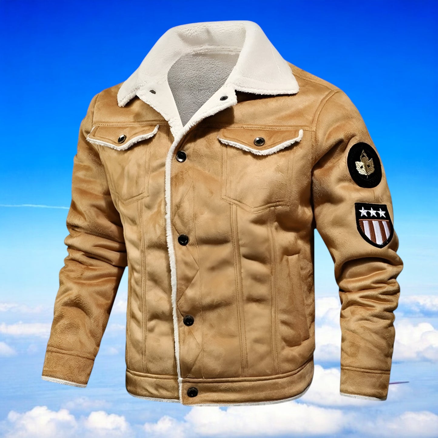 Bastien™ | Blouson Aviateur Doublé Fourrure