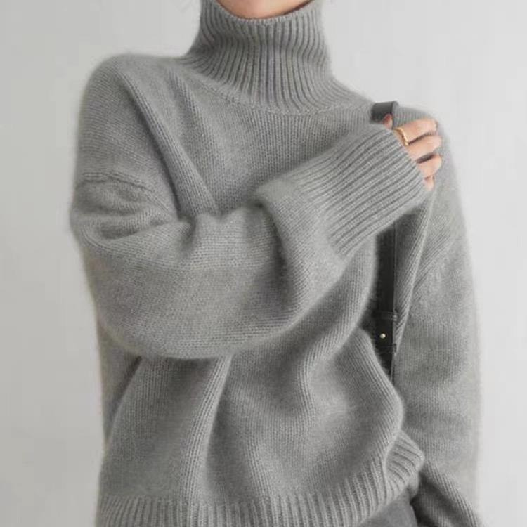 Élisa™ | Pull Col Roulé en Laine Douce