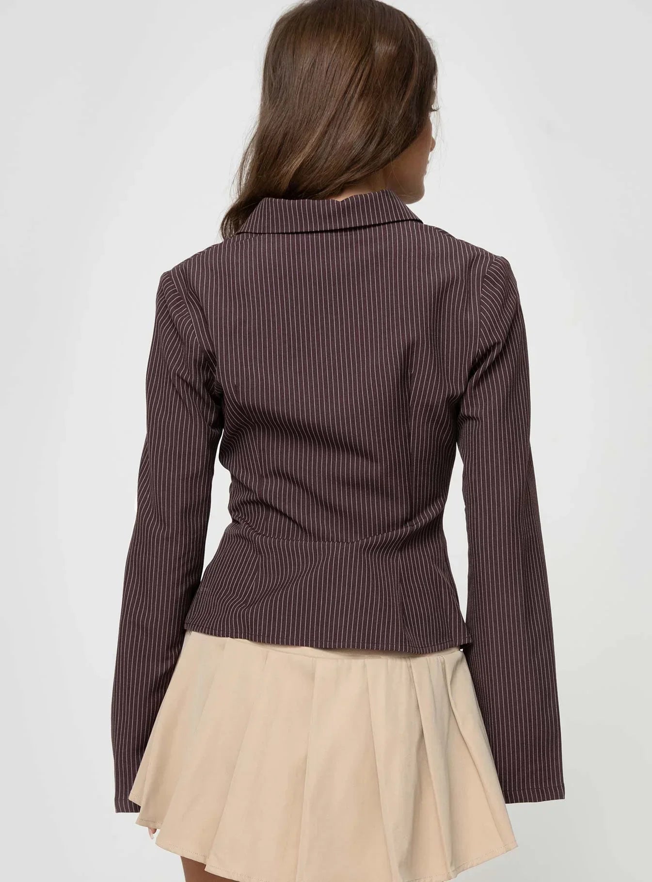 Elodie™ | Chemise Ajustée à Manches Évasées